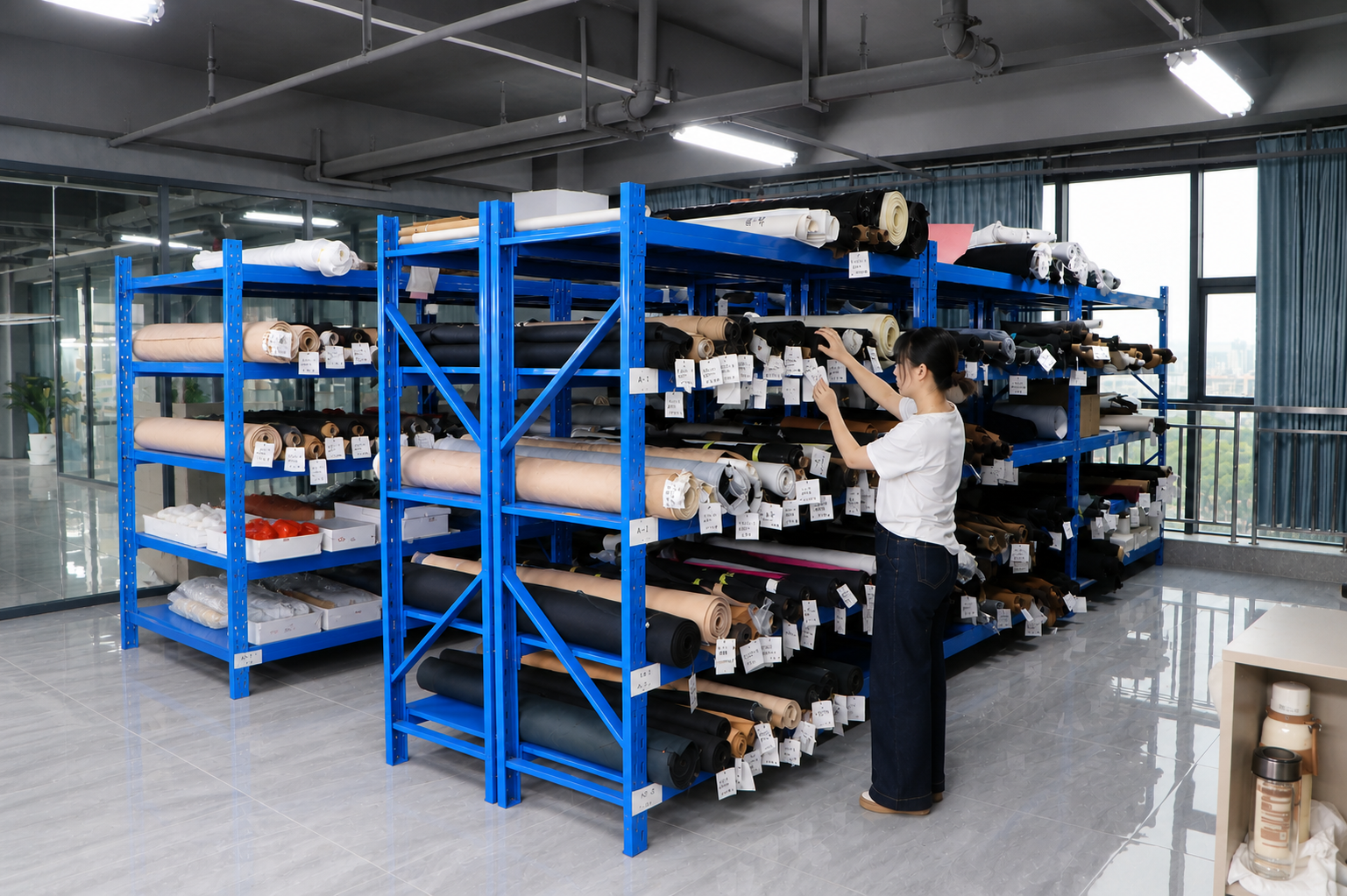 Yeteng Shoes material and leather warehouse in Dongguan
